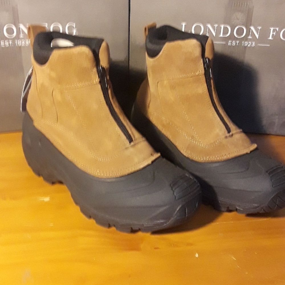 London Fog mens winter duck style snow boots